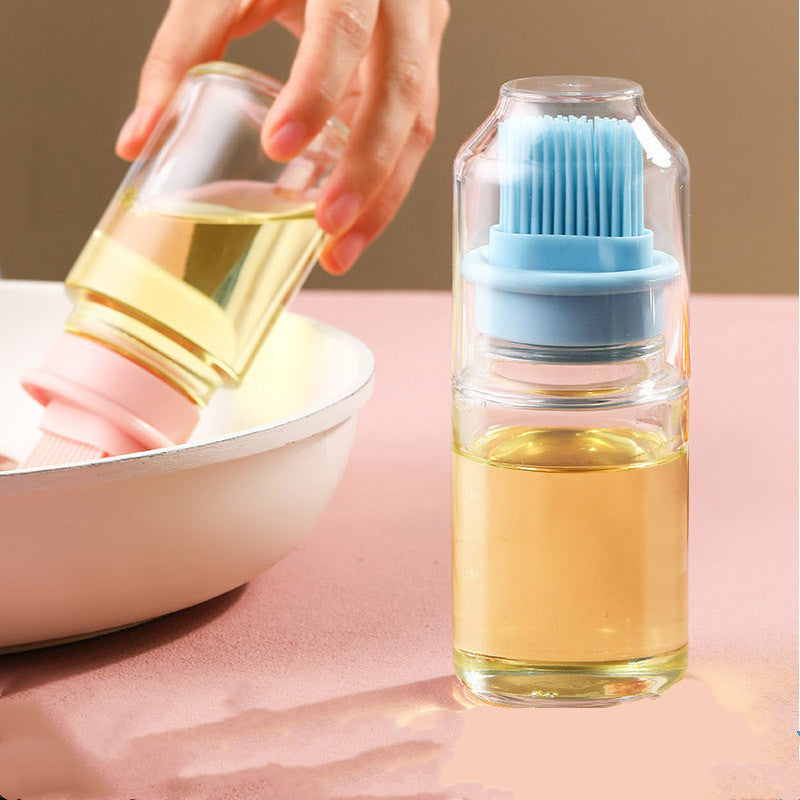 Portable Oil Bottle with Brush