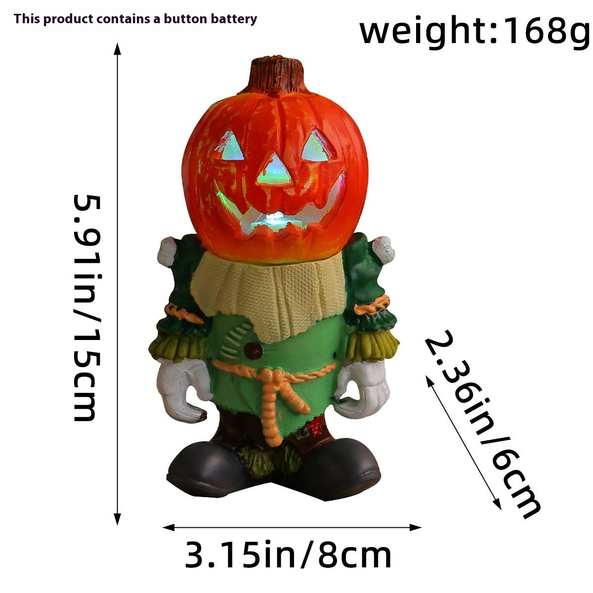 Halloween LED Light Pumpkin Knight