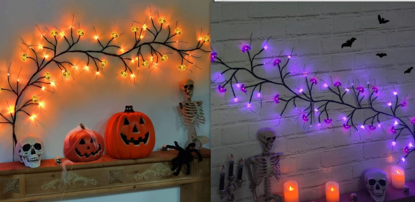 Halloween LED Willow Vine