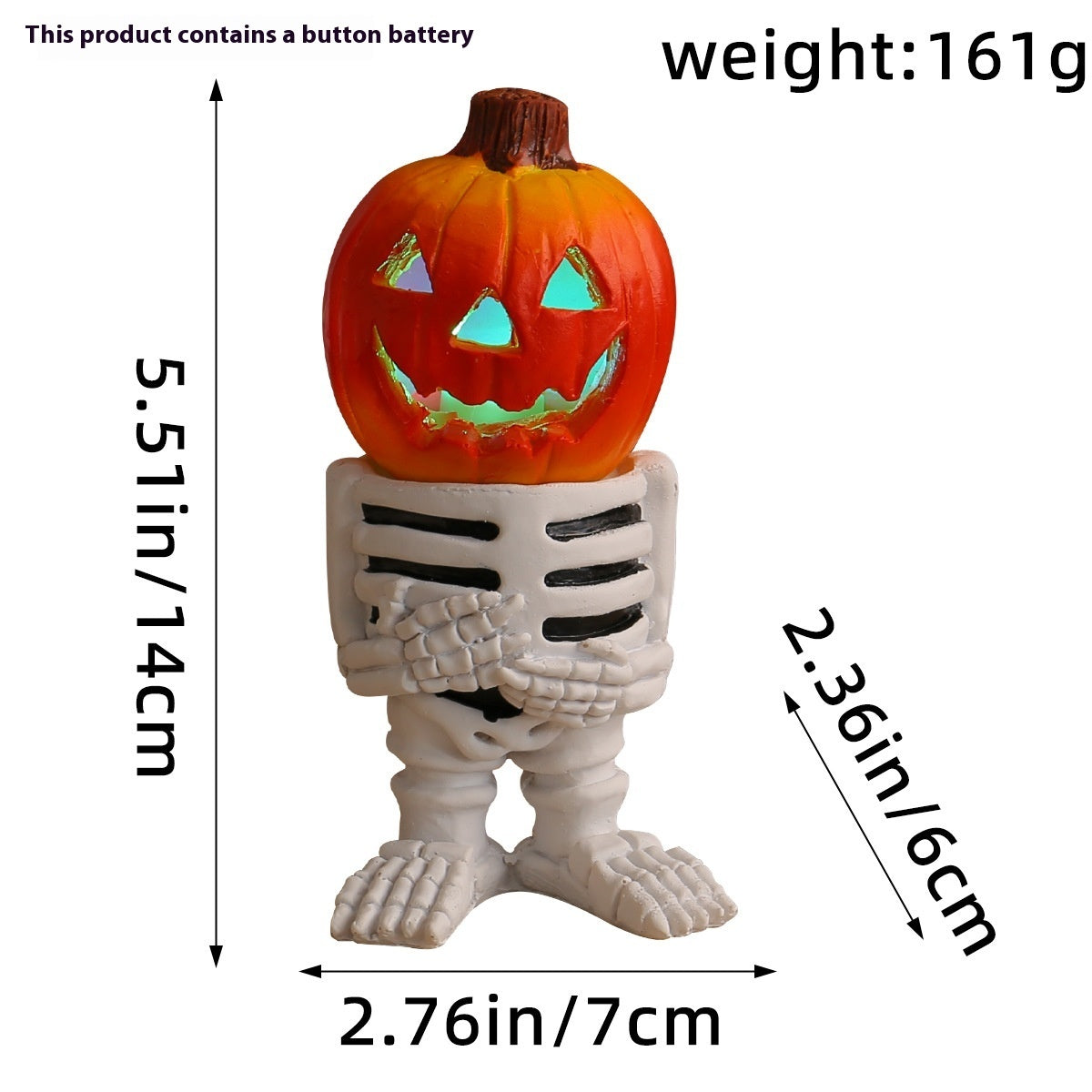 Halloween LED Light Pumpkin Knight