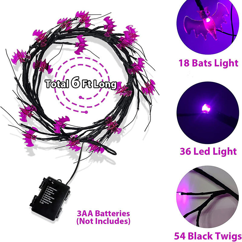 Halloween LED Willow Vine